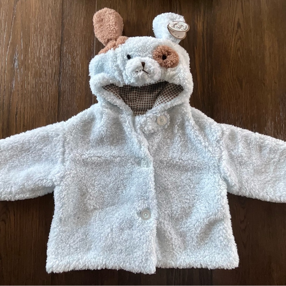 Bearington Baby Waggles Puppy Sherpa Coat - Picture 2 of 6